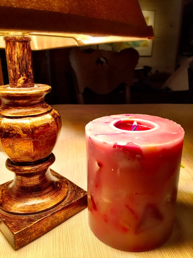 Handmade Marbled Wax Scrap Candle 