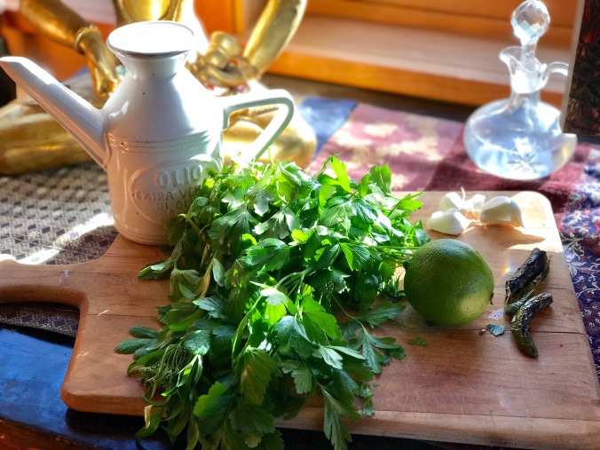 parsley-pesto-ingredients